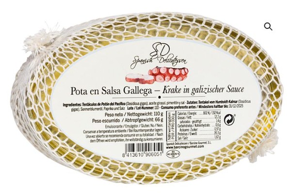 Spanish Delicatessen Krake in galizischer Sauce 110g