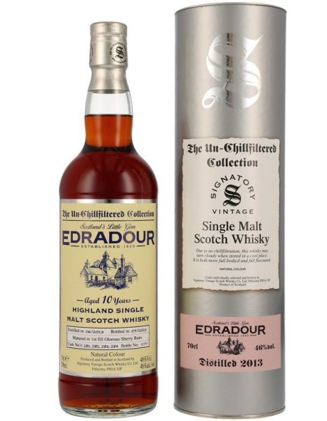 Edradour Vintage 2013/ 2023 Signatory unchill filtered