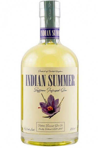 Saffron infused Gin Indian Summer Scotland