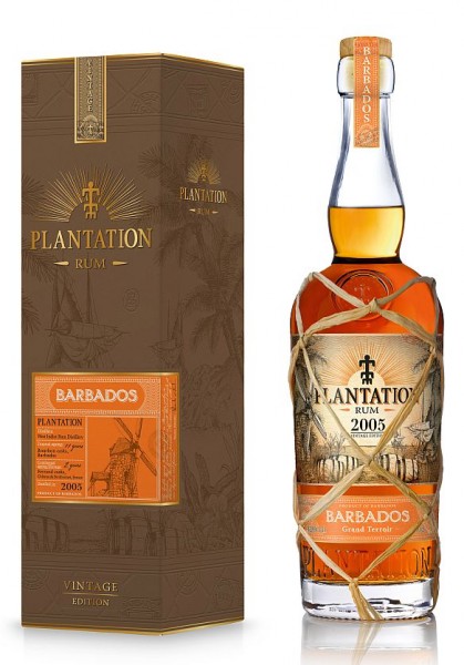 Plantation Barbados Rum Grand Terroir Vintage edition distilled 2005 bottled 2018