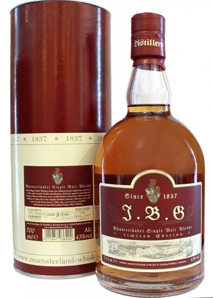 Geuting J.B.G. Münsterländer Single Malt Whisky red label