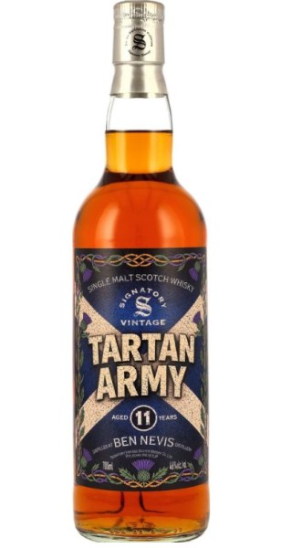 Ben Nevis Tartan Army 11 years Signatory Single Malt Whisky