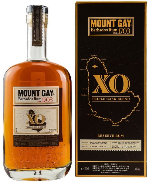 Mount Gay XO EXTRA OLD Barbados Rum Triple Cask