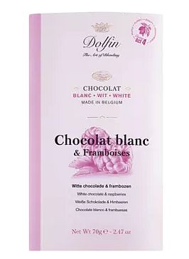 Dolfin Noir Framboise chocolat blanc 70g Tafel