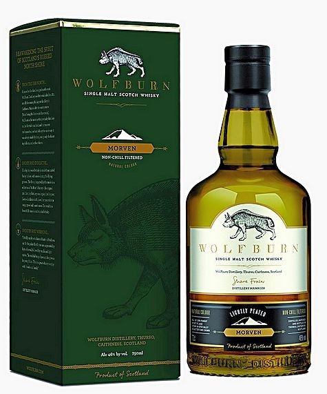 Wolfburn "Morven" lightly peated Single Malt Hand Crafted Whisky