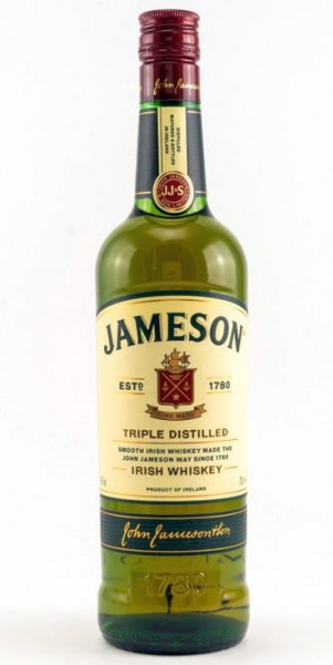 John Jameson Irish Whiskey triple distilled