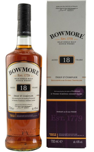 Bowmore 18 years Islay Single Malt Whisky