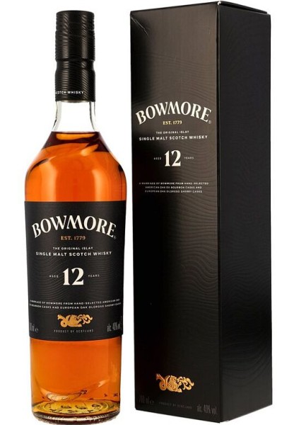 Bowmore 12 years old Islay Single Malt Whisky peated