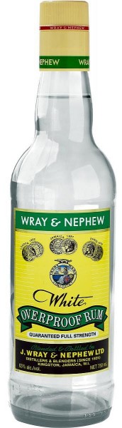 Appleton Wray & Nephew white Rum overproof