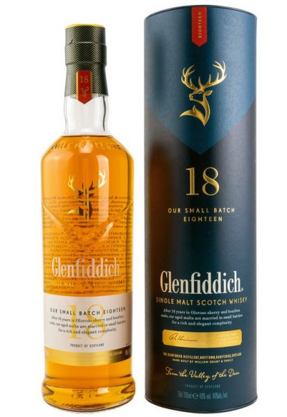 Glenfiddich 18 years single Malt Whisky