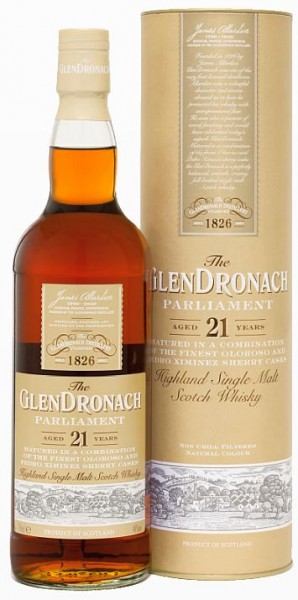 Glendronach Sherry cask 21 years Parliament single Malt Whisky
