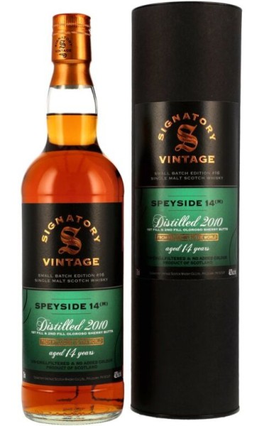 Secret Speyside (M) Signatory 2010/2025 unchillfiltered 14 years old