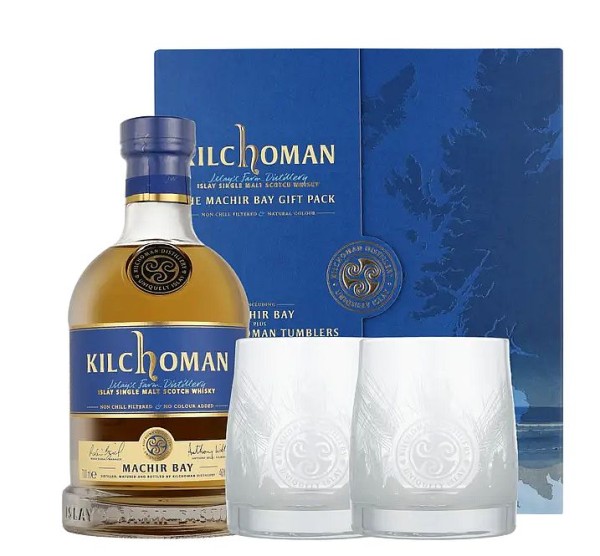 Kilchoman "Machir Bay" Islay Whisky Geschenkpackung incl. Gläser