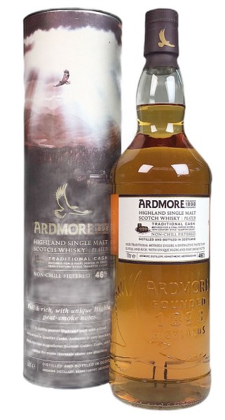 Ardmore LITER 46% Traditional cask peated Single Malt Whisky