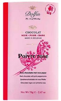 Dolfin Noir Poivre Rosé 60% Schokolade 70g Tafel