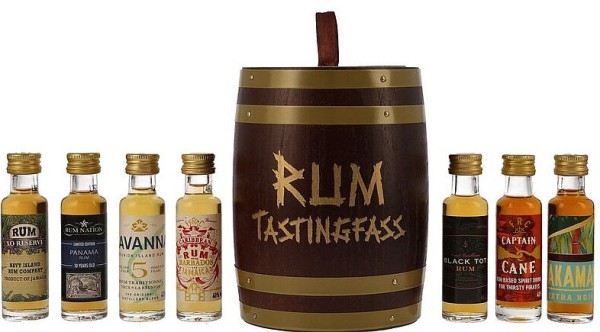 Rum Probe Tasting Fass mit 7 Minis