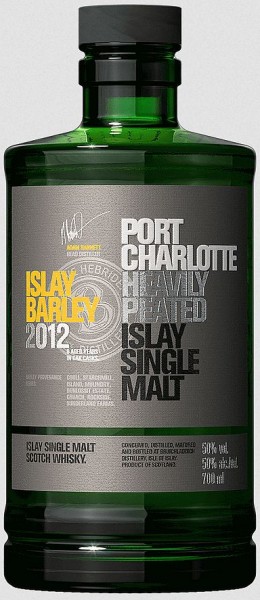 Port Charlotte 2012 Islay Barley heavily peated Whisky