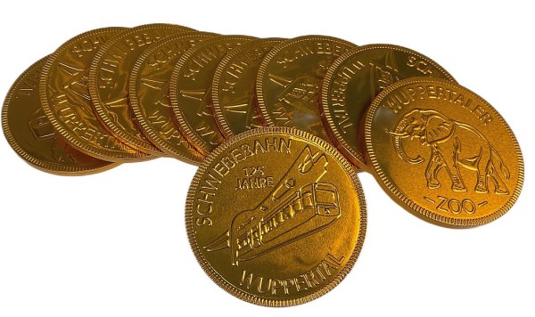 Orthmanns 125 Jahre Schwebebahn Wupper -Taler Schokolade