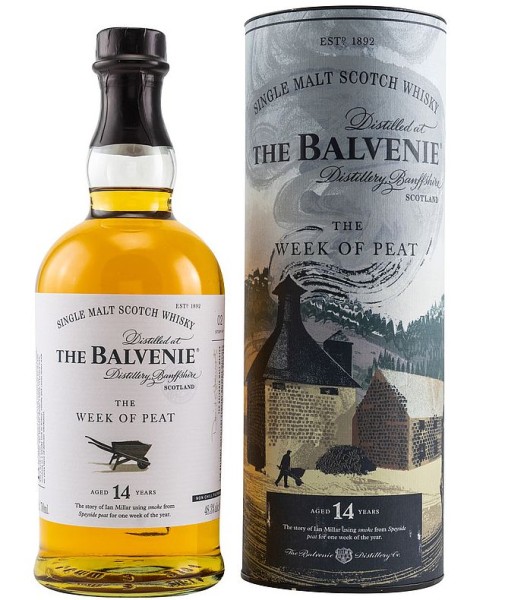 Balvenie 14 years roasted Malt week of Peat single Malt Whisky