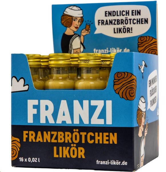 Franzi Mini Franzbrötchen Likör - Hamburger Zimt Sahne Likör