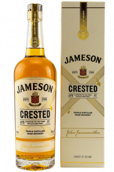 John Jameson Crested Irish Whiskey triple distilled