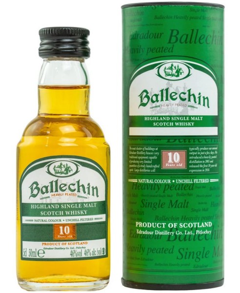 Edradour MINI Ballechin 10 years Heavily Peated Bourbon cask Single Malt