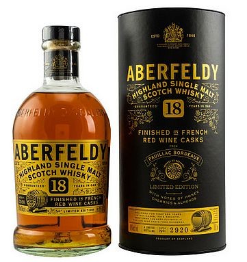 Aberfeldy 18 years single Pauillac Cask finish Malt Whisky