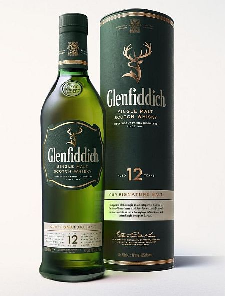 Glenfiddich 12 years single Malt Whisky