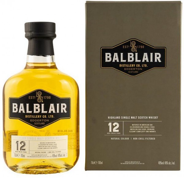 Balblair 12 years single Malt Whisky