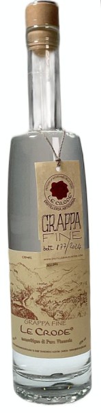 Le Crode Tradizionale di Pura Vinaccia Grappa 43%vol