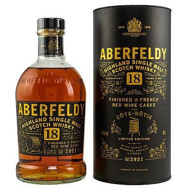 Aberfeldy 18 years single Cote Rotie Cask finish Malt Whisky