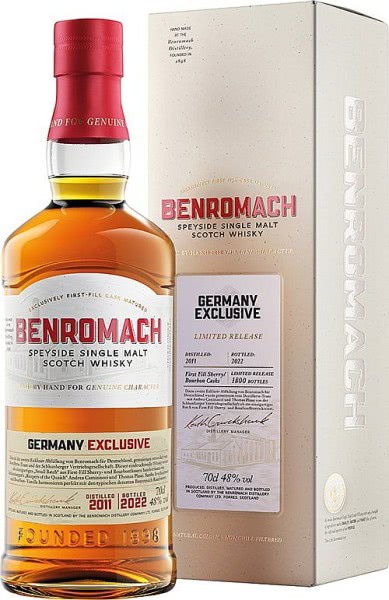 Benromach GERMANY CASK Sherry First Fill Single Malt Whisky