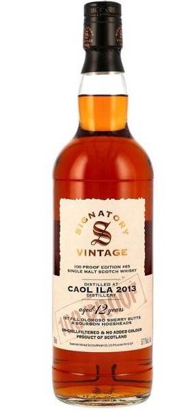 Caol Ila 2013/2025 12 years Signatory Single Malt Whisky 100 proof Edition