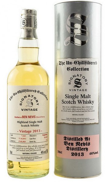 Ben Nevis 2013/2021 Signatory Single Malt Whisky