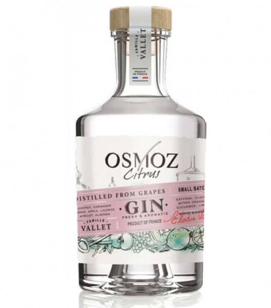 Osmoz Citrus Gin distilled from Grapes